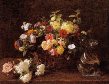  latour - Korb der Blumen Henri Fantin Latour